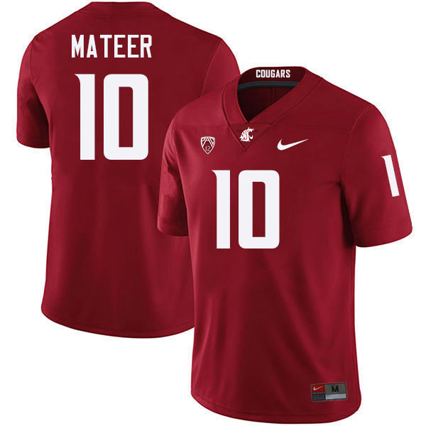 John Mateer WSU Cougars Jersey.Washington State Cougars #10 John Mateer Jersey Youth-Crimson